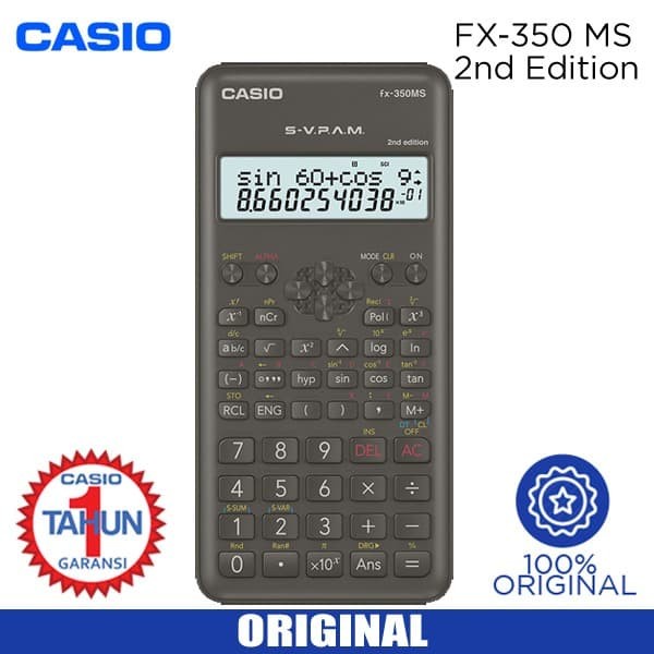 Casio Fx-350ES PLUS 2nd Edition – Non-Programmable Scientific Calculat