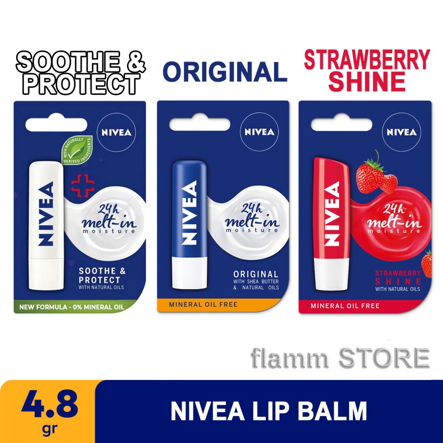Jual NIVEA Lip Balm Original Essential Care 4.8 gr , NIVEA Lip Balm