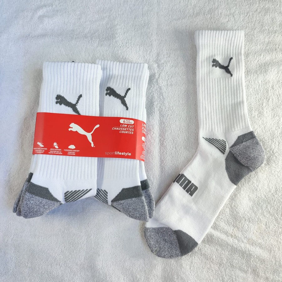 Jual Puma Men's Crew Socks Kaos Kaki Panjang Sports Cool Cell - Main Image