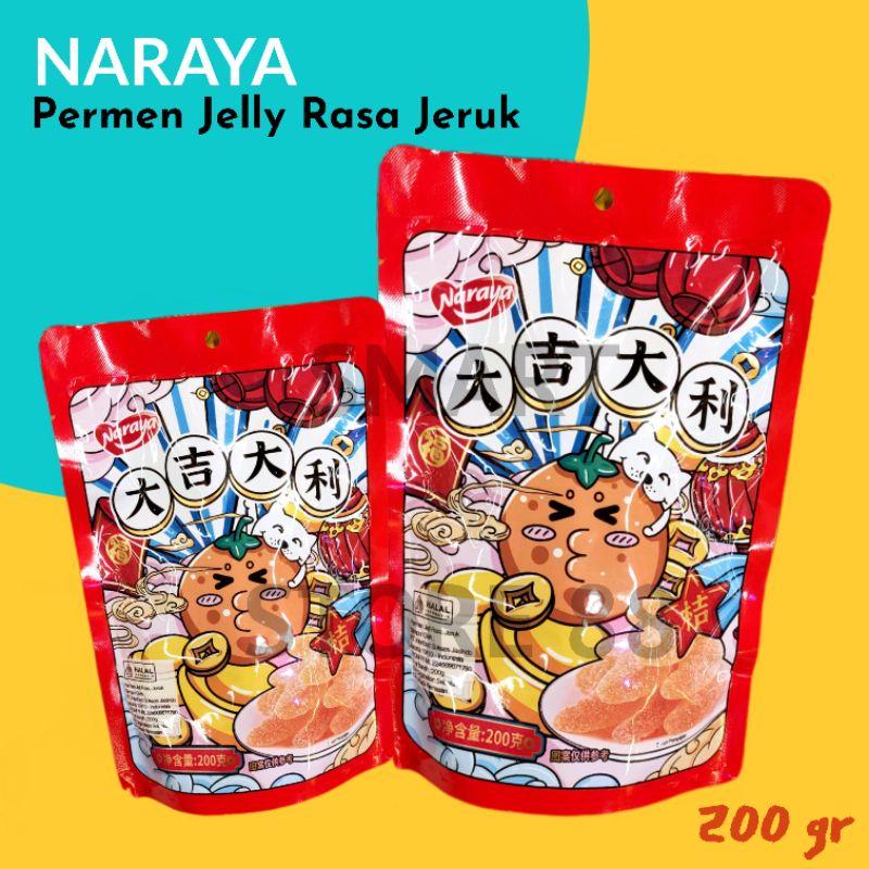 Jual NARAYA PERMEN JELLY RASA JERUK 200GR | Shopee Indonesia