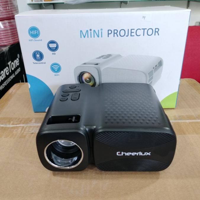 Jual Proyektor Mini Cherlux C11 WiFi Bluetooth LED 2000 Lumens | Shopee ...