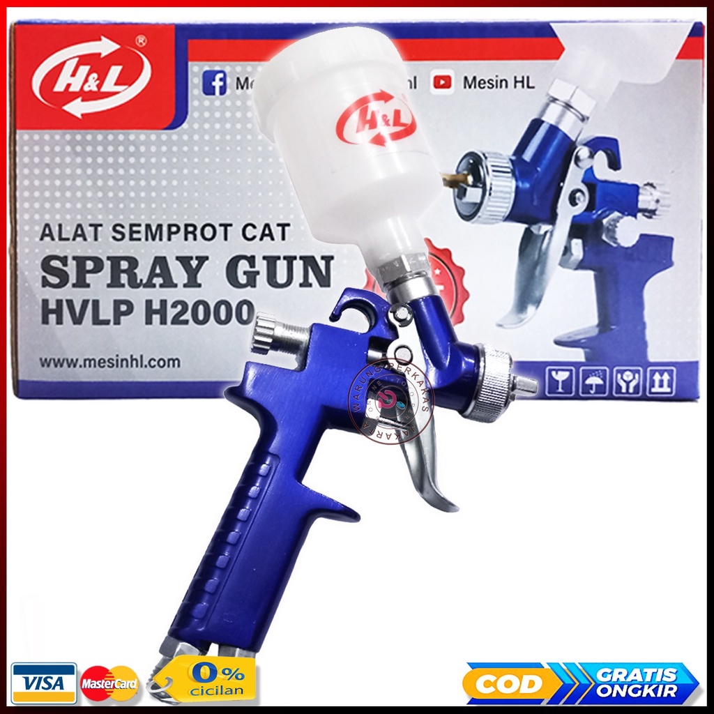 Jual Handl Spray Gun Hvlp H2000 High Volume Low Pressure Sprayer Shopee Indonesia 2751