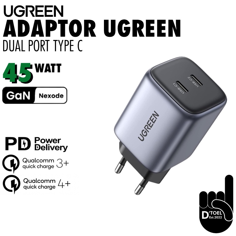 Jual Charger Ugreen 45 Watt 45W Super Fast Charging Power Delivery