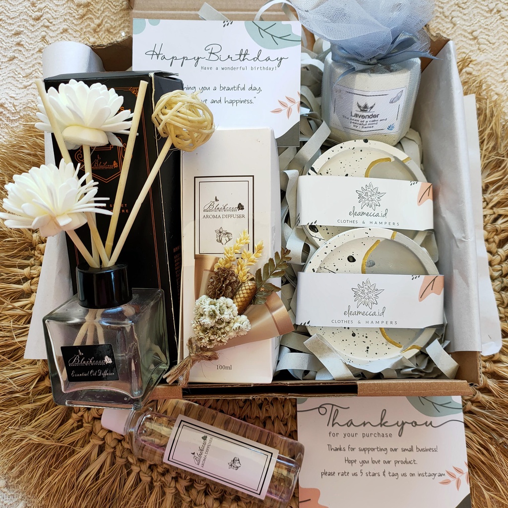 Jual Hampers Reed Diffuser & Scented Candle Grey Edition Part 1 / Kado ...