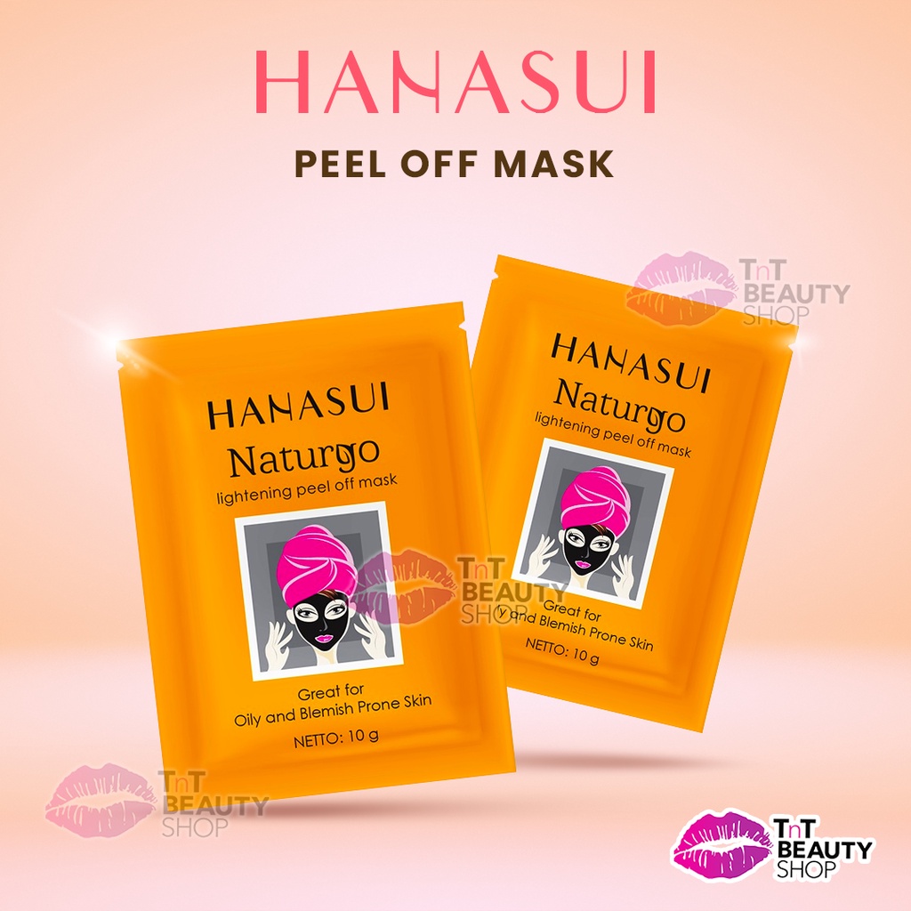 Jual HANASUI Naturgo Peel Off Mask Black Sachet | Shopee Indonesia