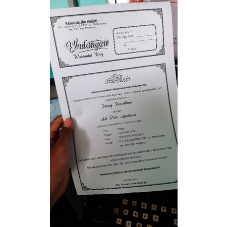 Jual Undangan Walimatul Ursy' | Shopee Indonesia