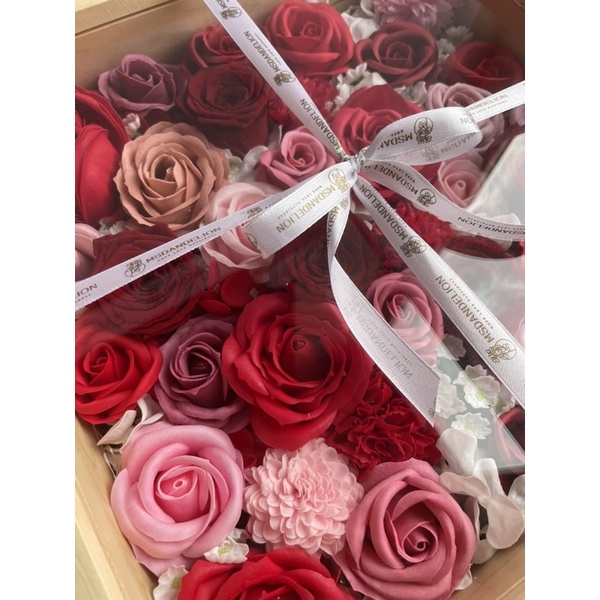 Jual [Msdandelion] Floral Wooden Box | bunga kering | dried flower ...