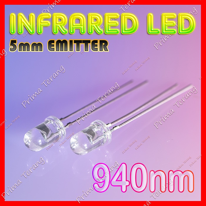 Jual 5mm LED infrared IR transmitter / pemancar sinar infra merah 940nm ...