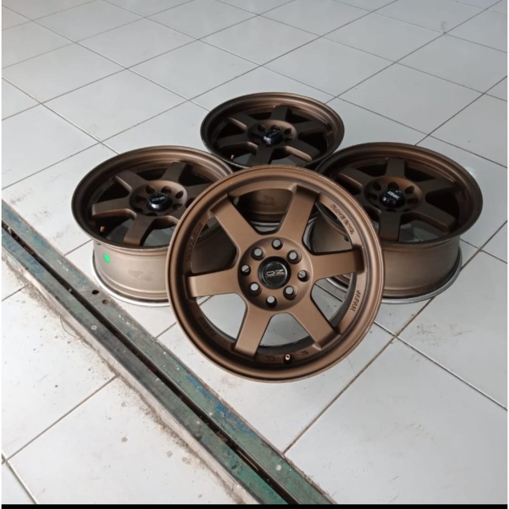 Jual Velg Mobil Bekas Te37 Ring 15 Lebar 7 Hole 4x100114 Et 35 Bronze Shopee Indonesia 9514