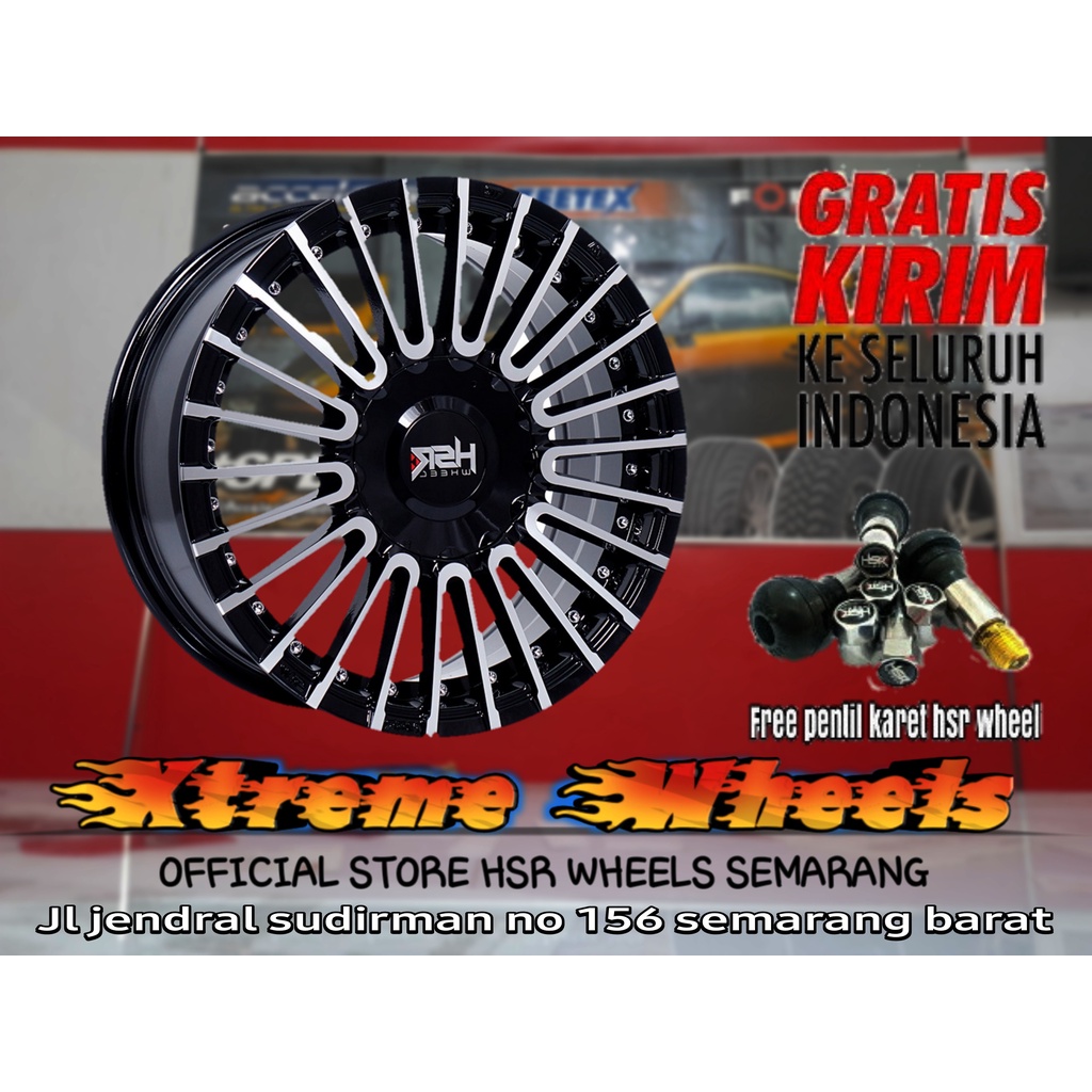 Jual Velg Mobil Racing R15x6,5 Hole 8x100/114,3 Black Polish | Shopee ...