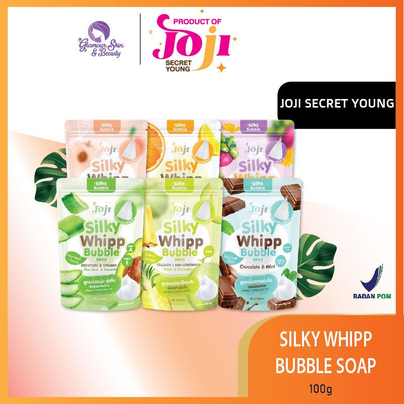 JOJI Secret Young Silky Whipp Bubble Soap FREE Net Sabun / Sabun / Bar Soap / Whitening Soap 100g