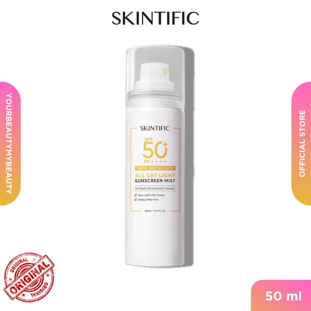 Jual Skintific All Day Light Sunscreen Mist Spf50 Pa Sunscreen Spray Anti Uv Wajahbody 5782