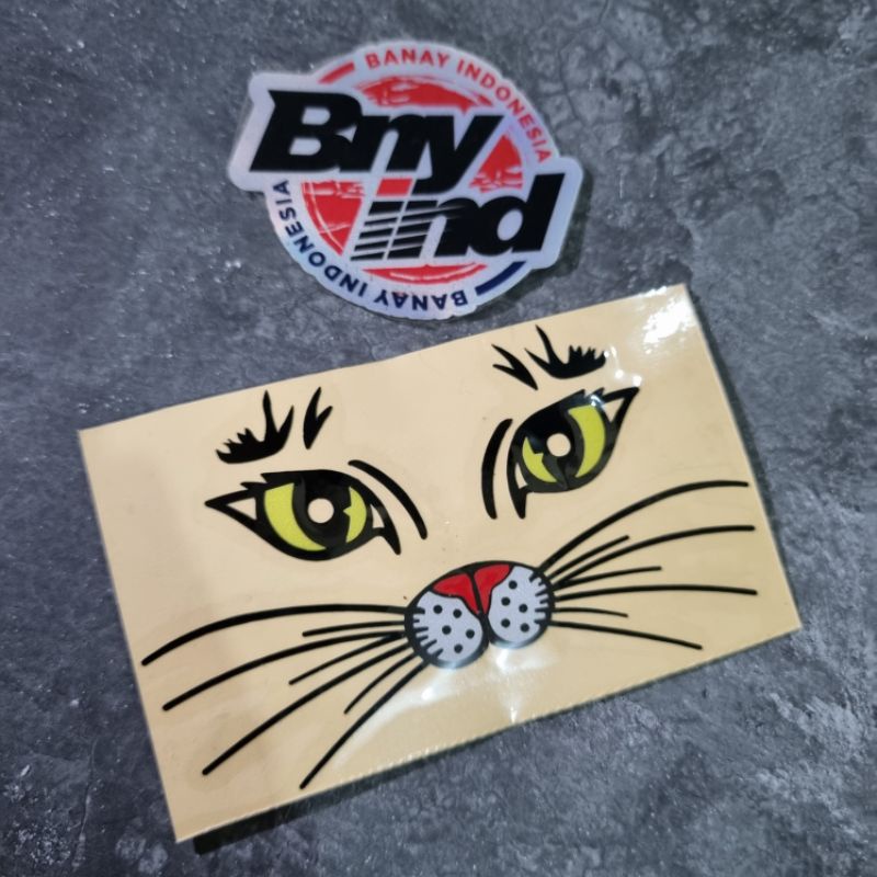 Jual Sticker KUMIS KUCING Stiker MATA KUCING Cutting | Shopee Indonesia