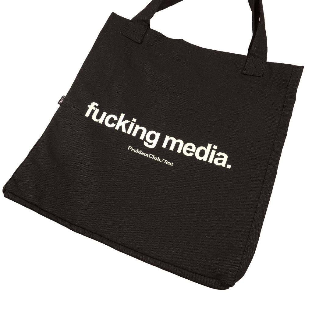 Jual Problem Club - Totebag Fckmedia Black | Shopee Indonesia