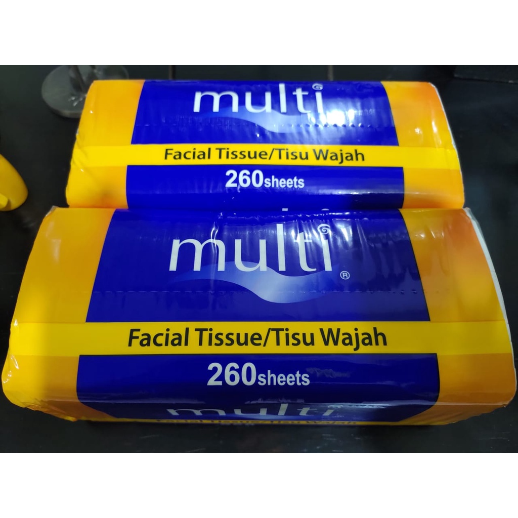 Jual TISU WAJAH FACIAL TISSUE MULTI ISI 260 TISSUE PAK MP01 2 PLY 2