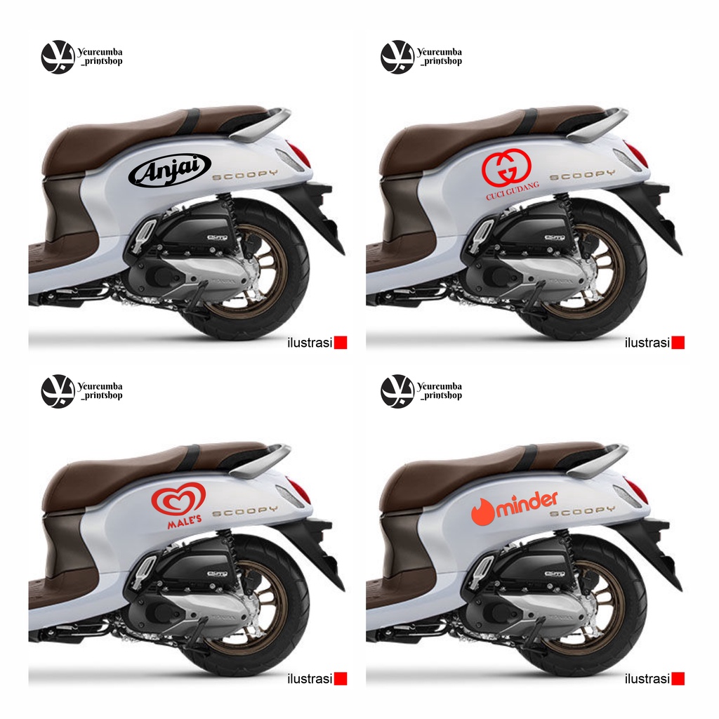 Jual Stiker Cuting Sticker Logo Alfamart Plesetan Vespa Honda Scoopy