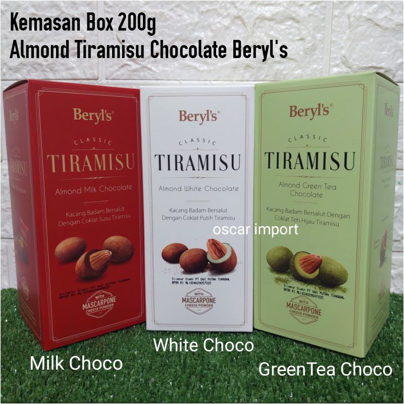 Jual Beryls Classic Tiramisu Almond Chocolate 200g Box Cokelat Import Halal Premium Coklat 5449