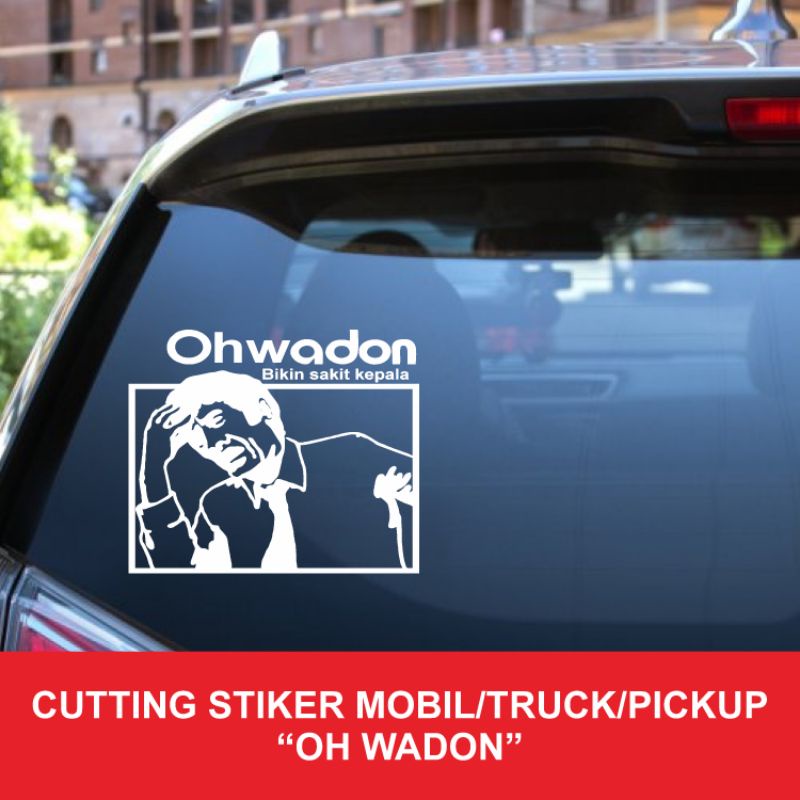Jual Cutting Sticker Mobil/Truck/Pickup/L300 Lucu Plesetan Oskadon ...