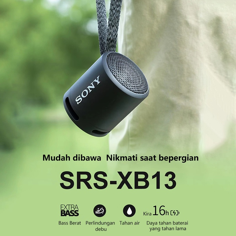 Speaker Sony SRS-XB13 Speaker Bluetooth Extra Super Bass Battery Up to 16h  Android IOS Portable Wireless Speaker Black，Taupe，Light Blue，Coral Pink