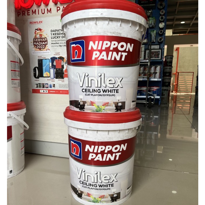 Jual Nippon Vinilex Ceiling White 001 Cat Plafon Gypsum Pail 25kg Shopee Indonesia 2863