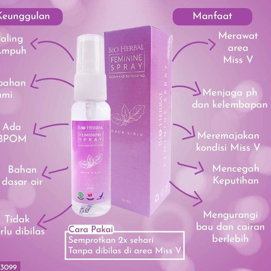 Jual Kekinian Parfum Miss V Perapat Miss V Bio Herbal Feminine Spray Daun Sirih 30ml 