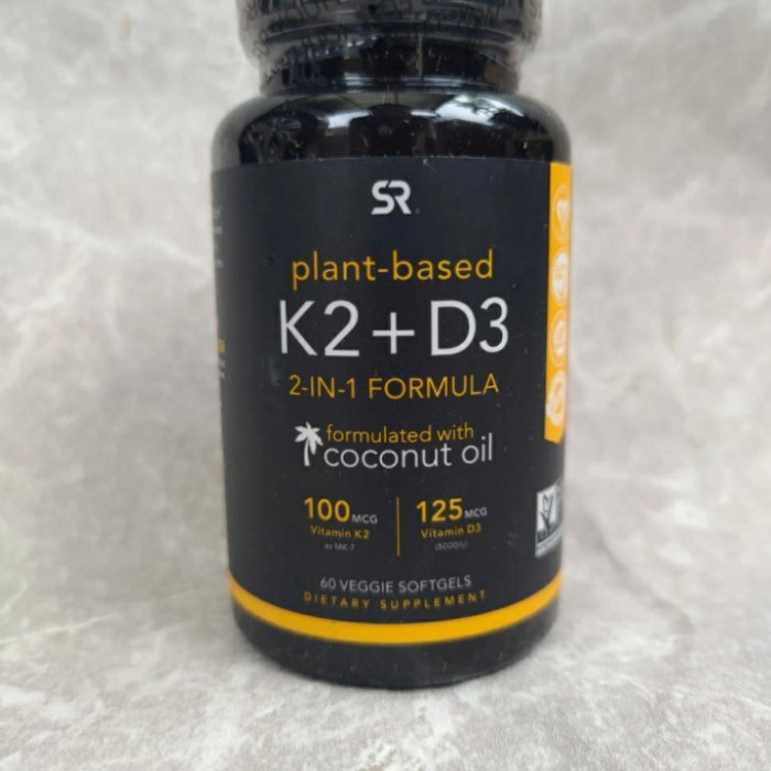 Jual SPORTS RESEARCH (SR) VITAMIN D3 K2 (5000 IU, 100 MCG) Shopee