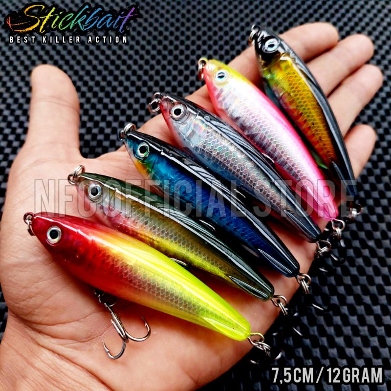 Jual Lure Pencil Sinking Stickbait Stikbait Swimbait 7,5 cm 12 gram