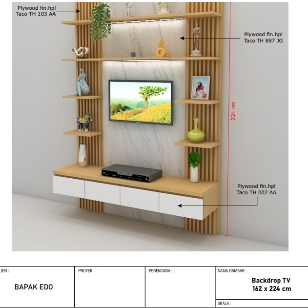 Jual backdrop tv minimalis meja rak | Shopee Indonesia
