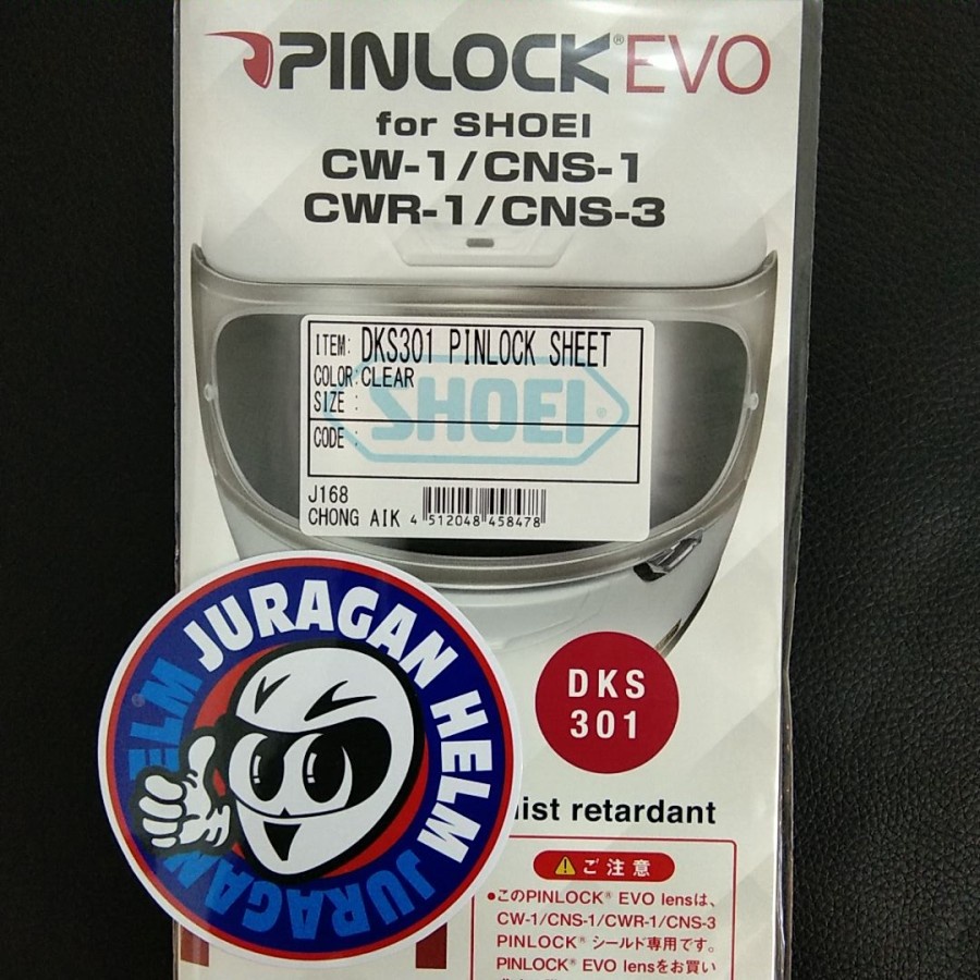 Jual Pinlock Clear untuk Visor Shoei CW-1/CNS-1/CWR-1 | Shopee Indonesia