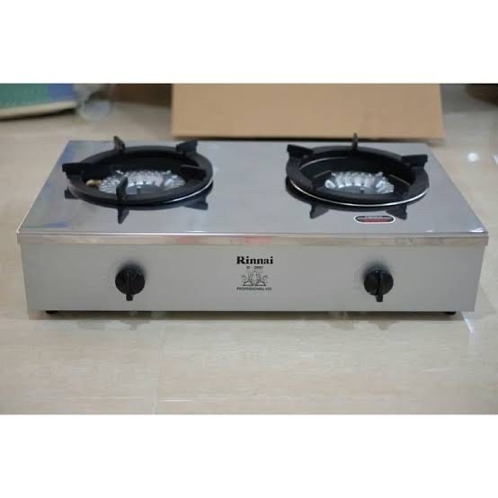 Jual Rinnai Kompor Gas 2 Tungku Stainless Komersil RI 2 RSPN RI2 RSPN ...