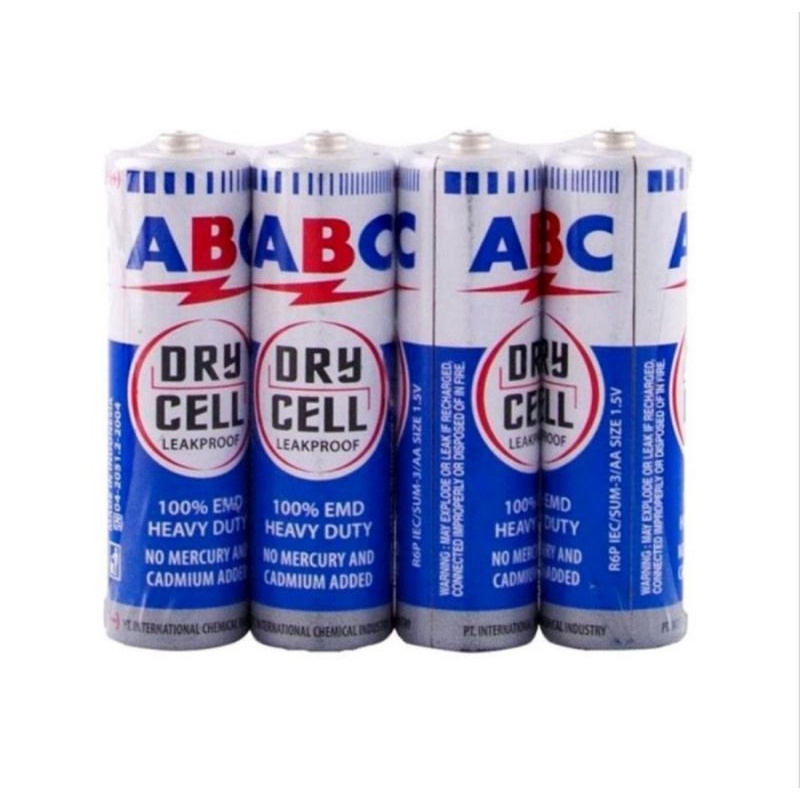 Jual Batre ABC Biru R6 Isi 4 Pcs | Shopee Indonesia