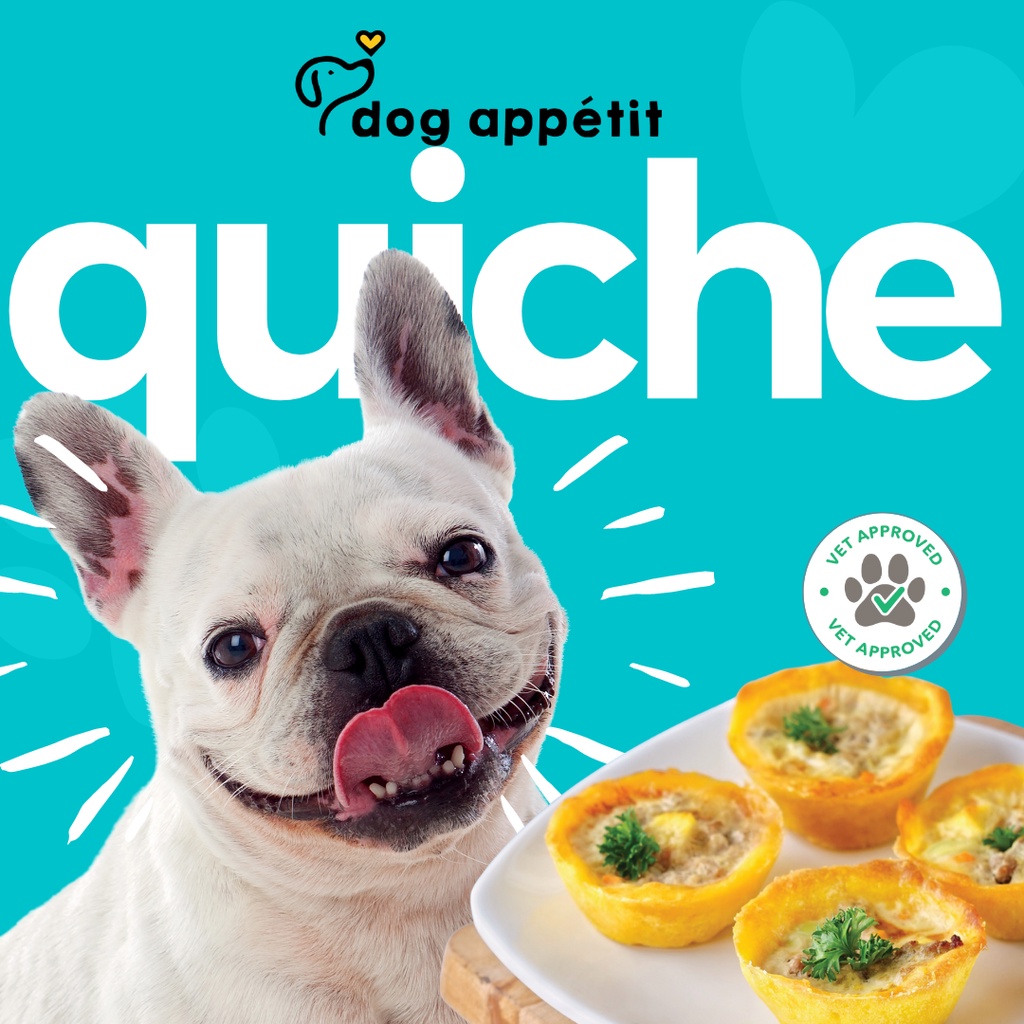 Jual DOG APPETIT QUICHE Snack Anjing Dog Food Human Grade Makanan Kue