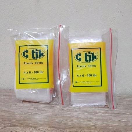 Jual plastik klip 4x6 cm merek ctik / plastik ziplock hajatan | Shopee ...