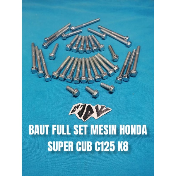 Jual Baut Full Set Block Blok Mesin Honda Super Cub C Kunci T Shopee Indonesia