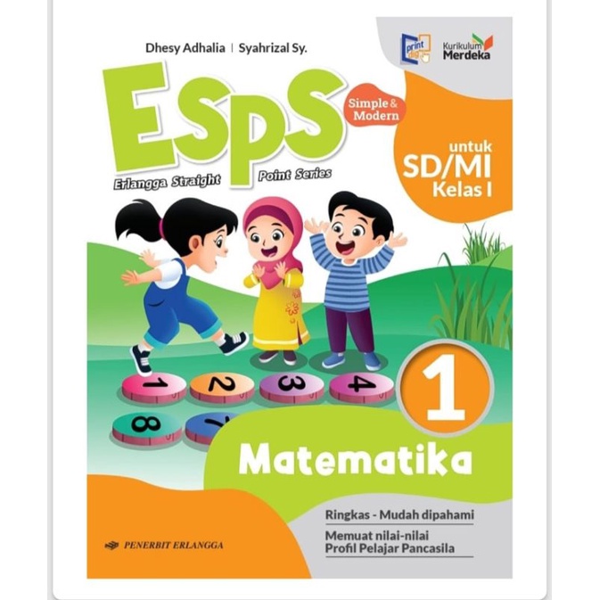 Jual Buku Matematika Kelas 1 SD MI Erlangga Kurikulum Merdeka - Dhesy ...