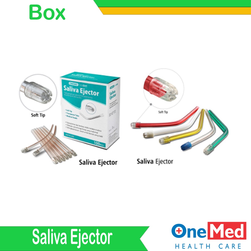 Jual Alkes Pasar Pramuka Saliva Ejector Random Transparan Onemed Box