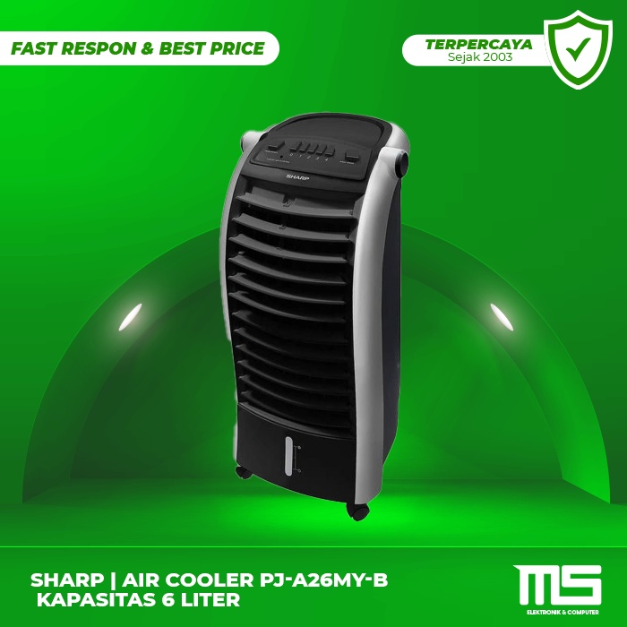 Jual Air Cooler SHARP PJ-A26MY-B 65 Watt PJA26MY Black | Shopee Indonesia