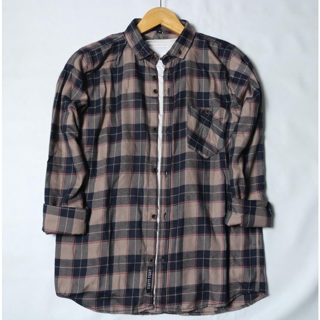 Jual KEMEJA FLANEL PREMIUM UNISEX LENGAN PANJANG / KEMEJA PREMIUM