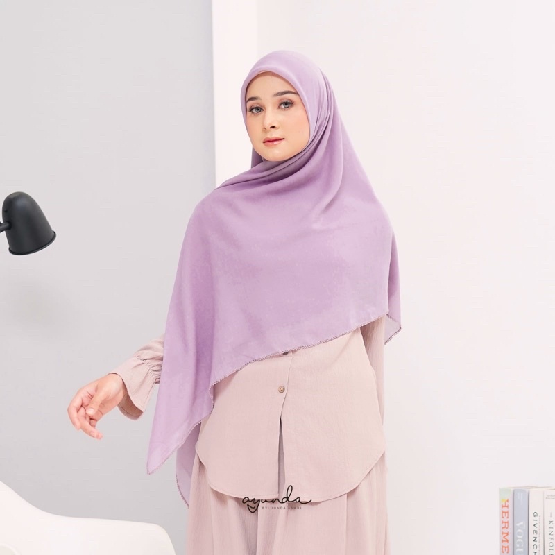 Ayunda By Junda Sayda Square Syari Voal Segi Empat Crochet 145x145 Cm