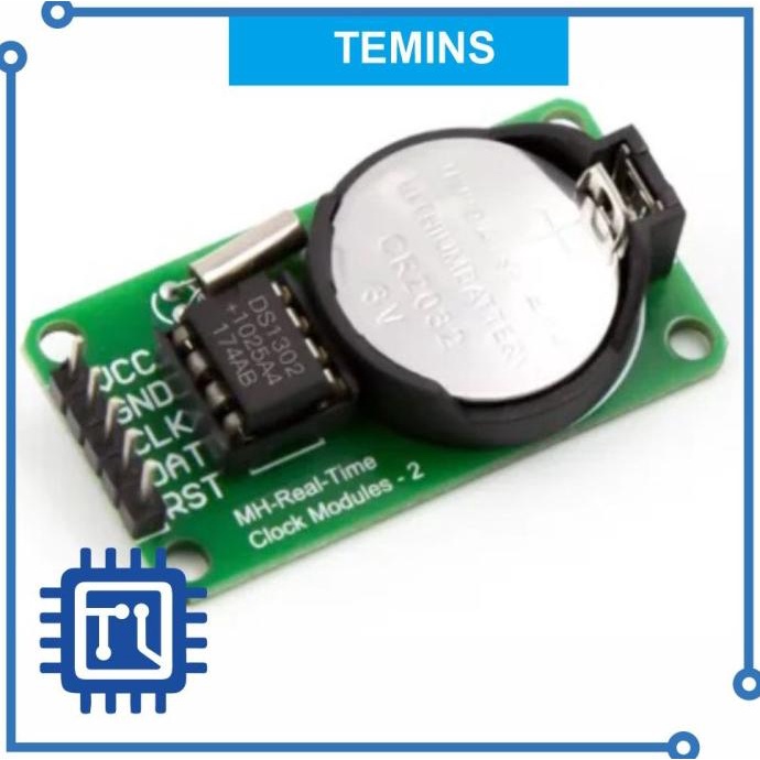 Jual RTC DS1302 Real Time Clock dengan Baterai | Shopee Indonesia