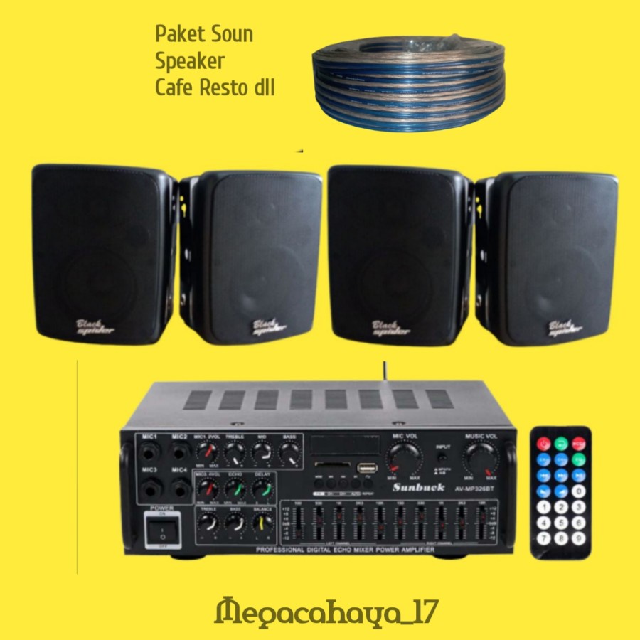 Jual PAKET KARAOKE RUMAHAN SPEAKER DINDING Shopee Indonesia