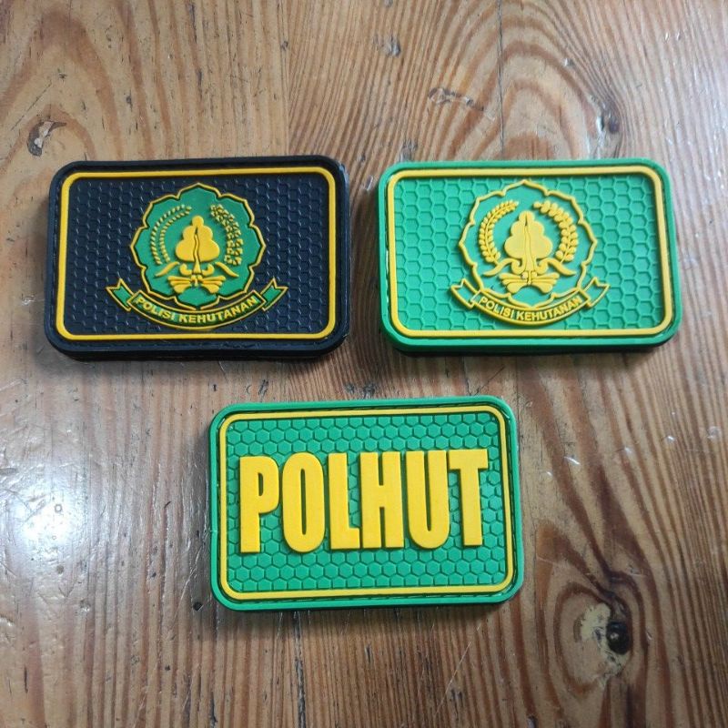 Jual Patch Rubber/emblem karet POLHUT/Polisi Kehutanan | Shopee Indonesia