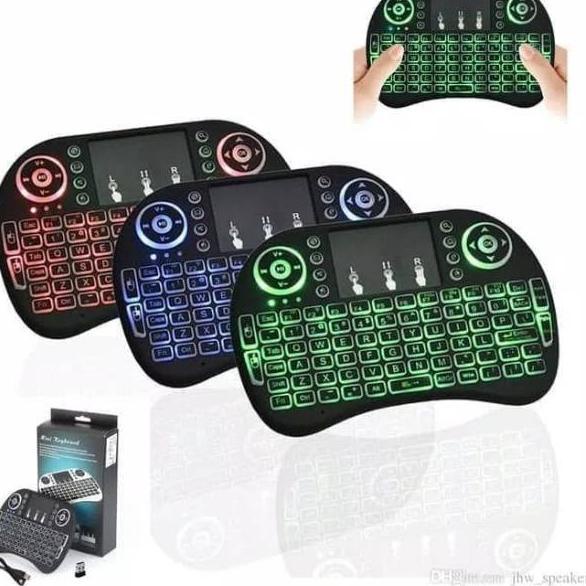 Jual Best Seller.. Mini Keyboard Wireless i8 Backlight (3 Warna) for ...