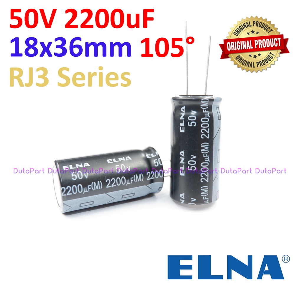 Jual 50v 2200uf Original Elna Rj3 Series Kapasitor Capasitor Elko Elco Shopee Indonesia 6233