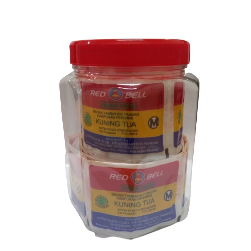 Jual Red Bell Pewarna Bubuk Kuning Tua 2 gr/100 Sachet | Shopee Indonesia