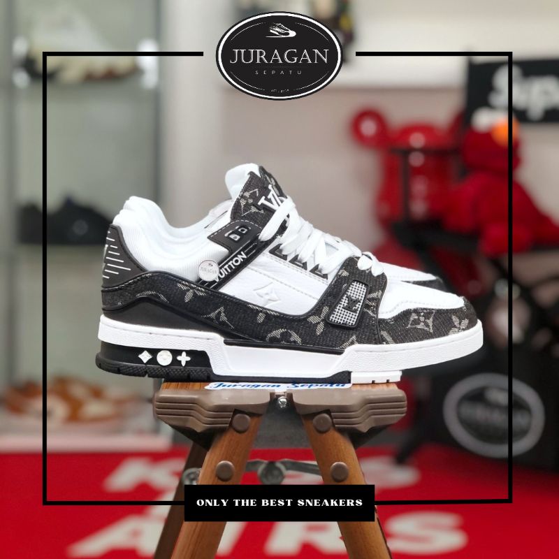 Jual Sepatu Sneaker Lv Original Model & Desain Terbaru - Harga
