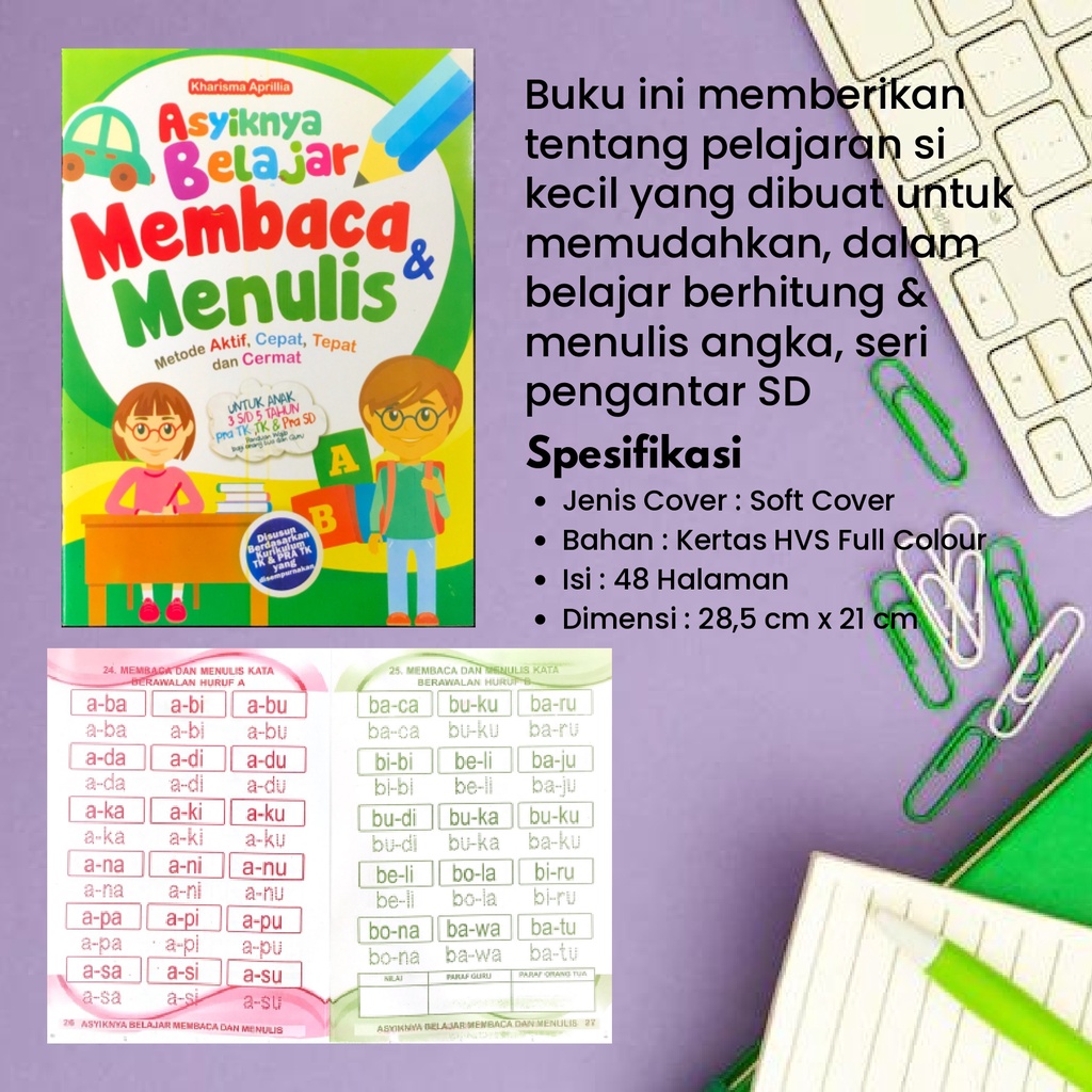 Jual Buku Anak Murah - Asyiknya Belajar Membaca Dan Menulis Untuk TK ...