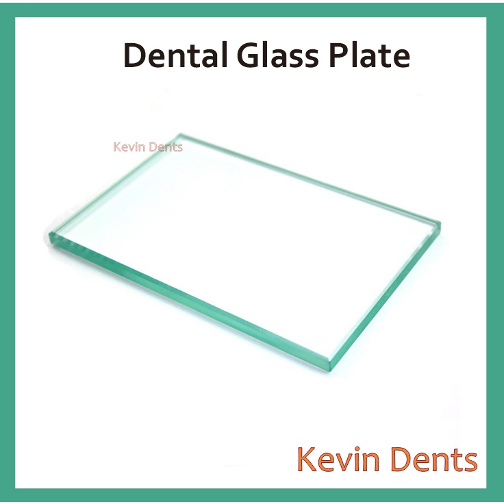 Jual DENTAL GLASS PLATE / GLASS SLAB / MIXING PAD / KACA MIX ADUK BAHAN