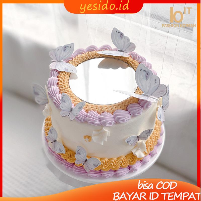 Jual [COD Ready stock]Cake Topper Hiasan Kue kupu Kupu Butterfly Pink ...