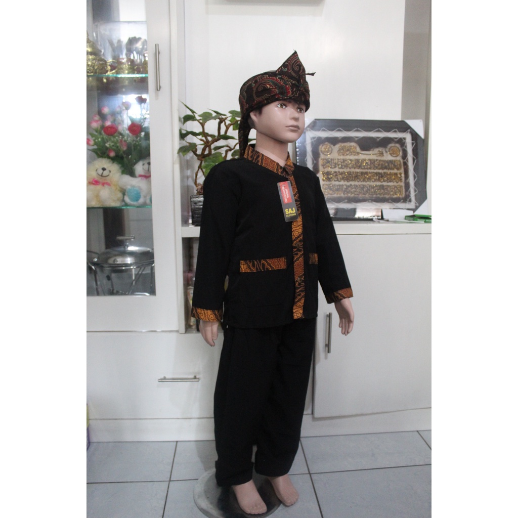 Jual stelan baju celana pangsi silat anak anak batik dan polos ...